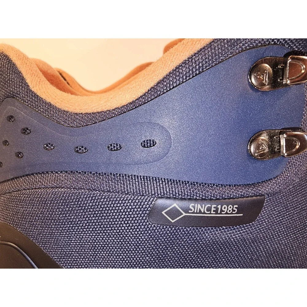 HUMTTO Mens All-Terrain Waterproof Hiking Boots Outdoor Series Navy Blue Sz 11.5